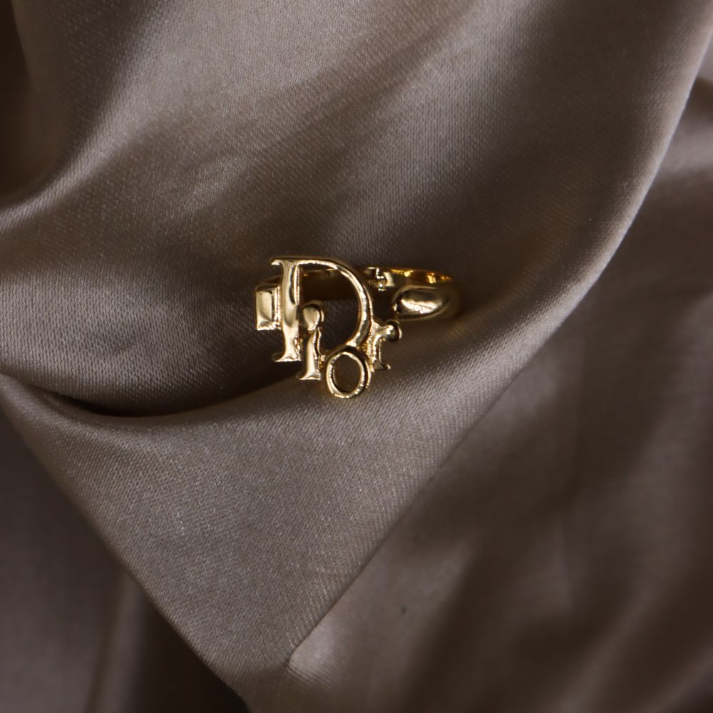 CHRISTIAN DIOR simple LOGO ring