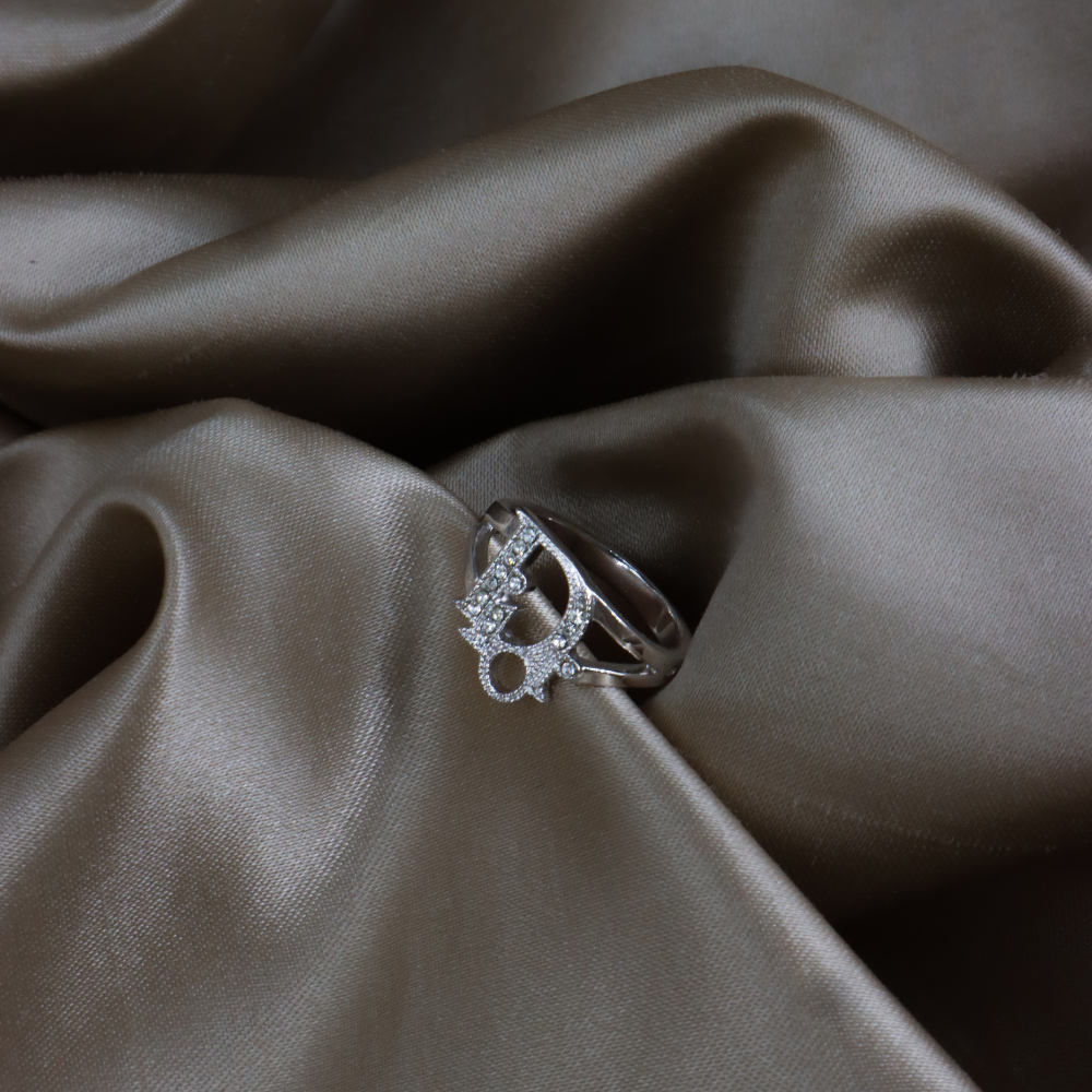 DIOR CD Logo 水晶戒指｜2000年代