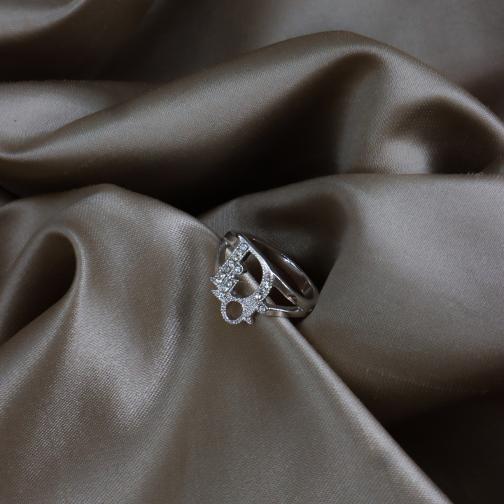 DIOR CD Logo 水晶戒指｜2000年代