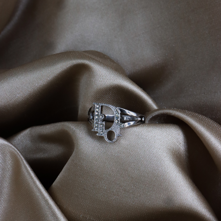 DIOR CD Logo 水晶戒指｜2000年代