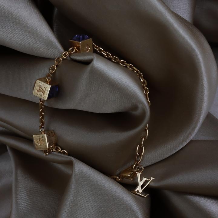 LOUIS VUITTON CUBE方塊吊墜手鏈（LV Cub款）| 附經典原盒