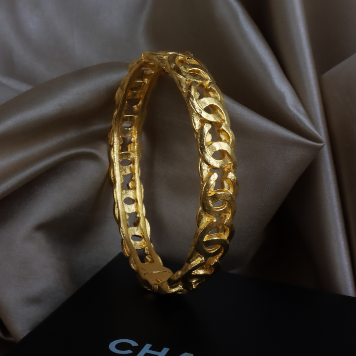 CHANEL CC Logo 金色鏈環手鐲｜附原盒 ｜ 1996年款收藏級 | 全網唯一款