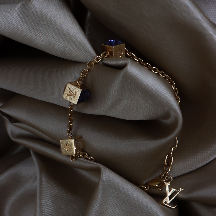 LOUIS VUITTON CUBE方塊吊墜手鏈（LV Cub款）| 附經典原盒