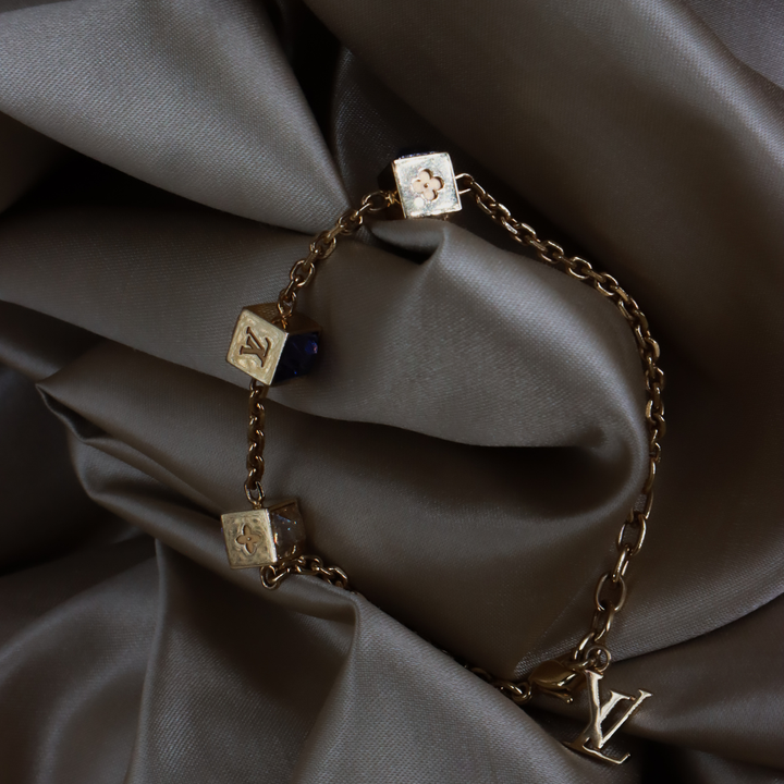 LOUIS VUITTON CUBE方塊吊墜手鏈（LV Cub款）| 附經典原盒