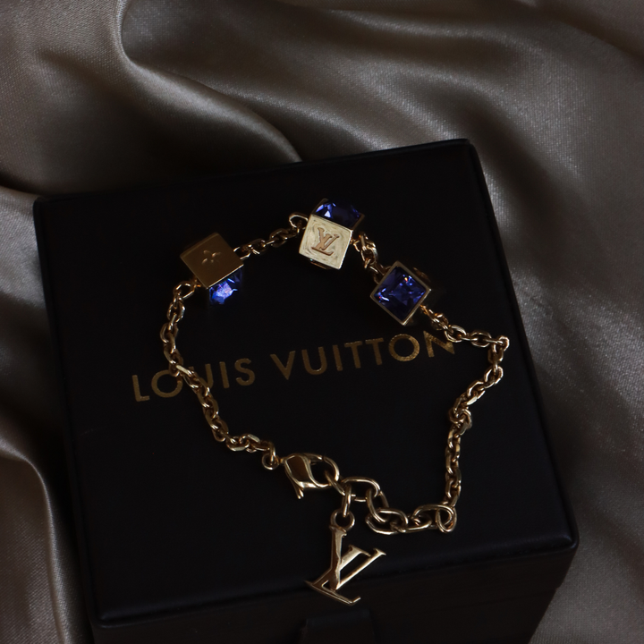 LOUIS VUITTON CUBE方塊吊墜手鏈（LV Cub款）| 附經典原盒