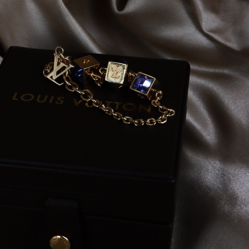 LOUIS VUITTON CUBE方塊吊墜手鏈（LV Cub款）| 附經典原盒