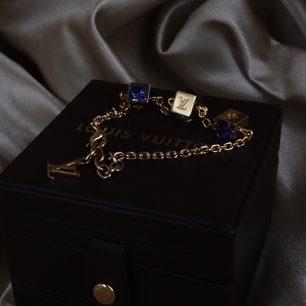 LOUIS VUITTON CUBE方塊吊墜手鏈（LV Cub款）| 附經典原盒