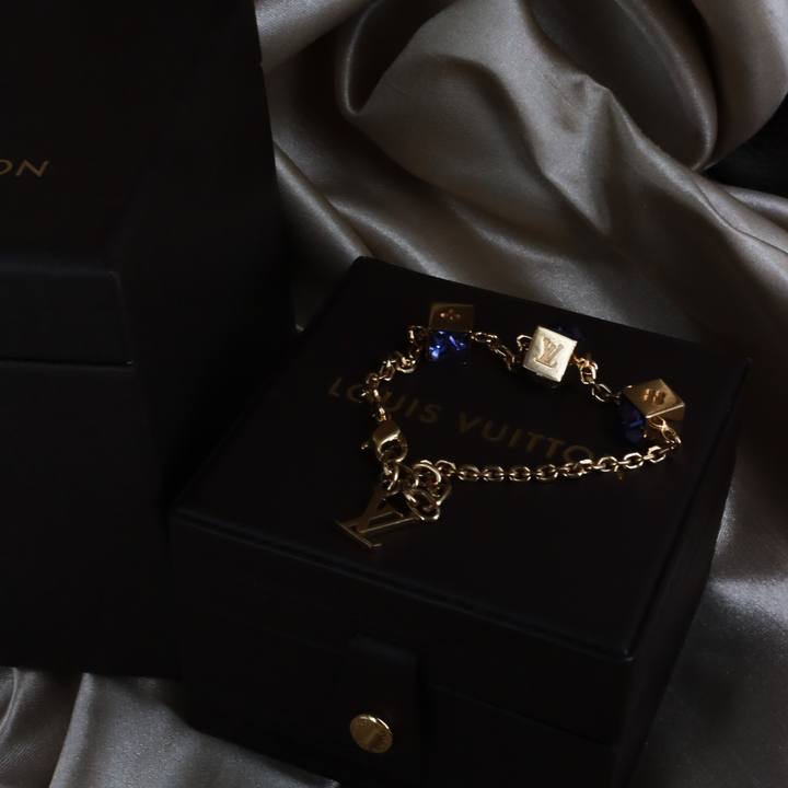 LOUIS VUITTON CUBE方塊吊墜手鏈（LV Cub款）| 附經典原盒