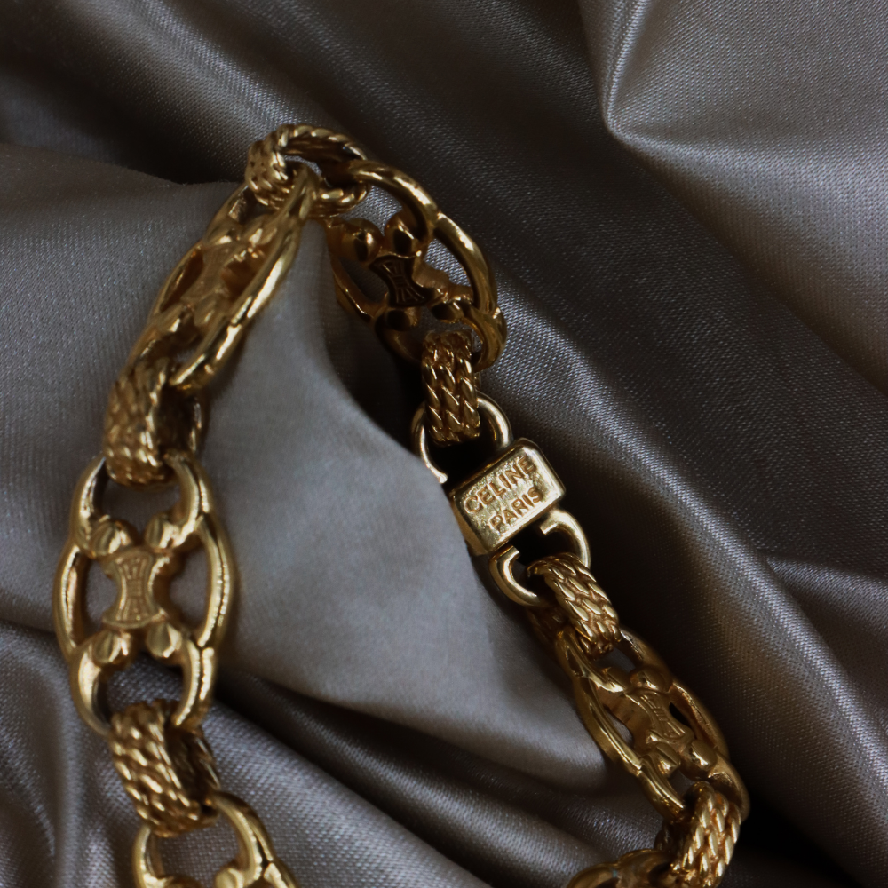 CELINE Triomphe 凱旋門 Vintage 復古手鏈