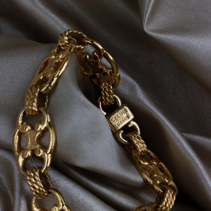 CELINE Triomphe 凱旋門 Vintage 復古手鏈