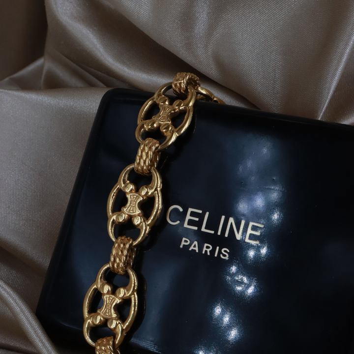CELINE Triomphe 凱旋門 Vintage 復古手鏈