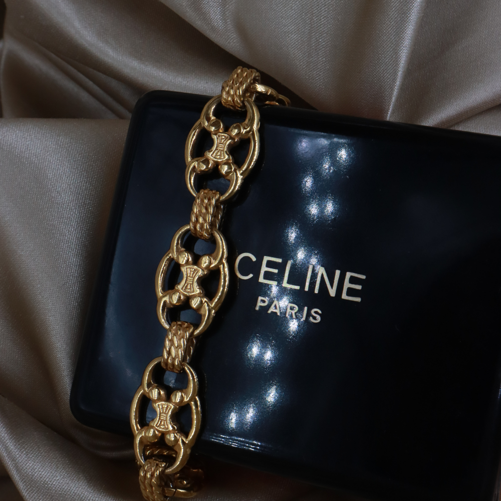 CELINE Triomphe 凱旋門 Vintage 復古手鏈