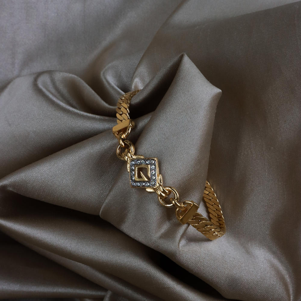 GIVENCHY 經典Logo水晶手鏈