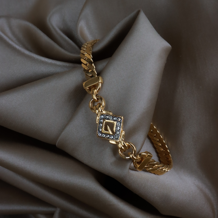GIVENCHY 經典Logo水晶手鏈