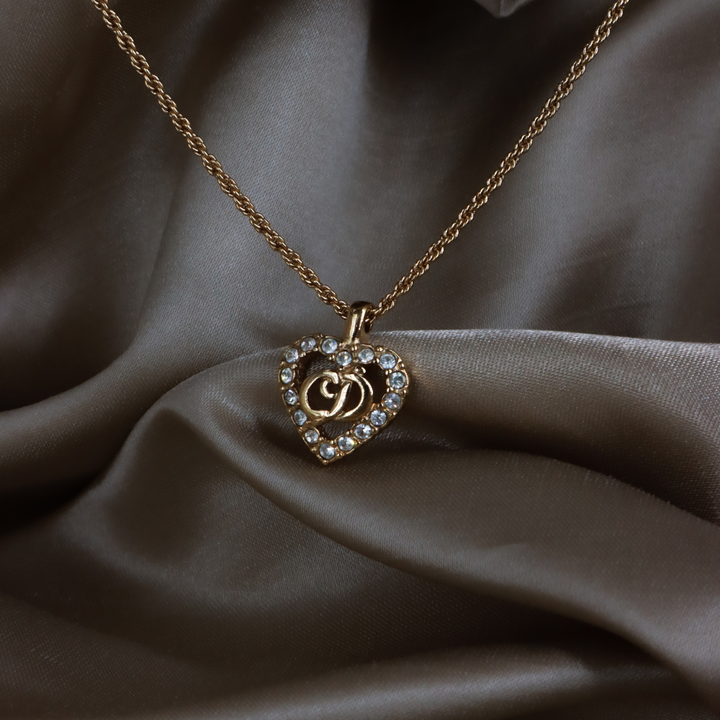 CHRISTIAN DIOR CD閃石吊墜項鏈