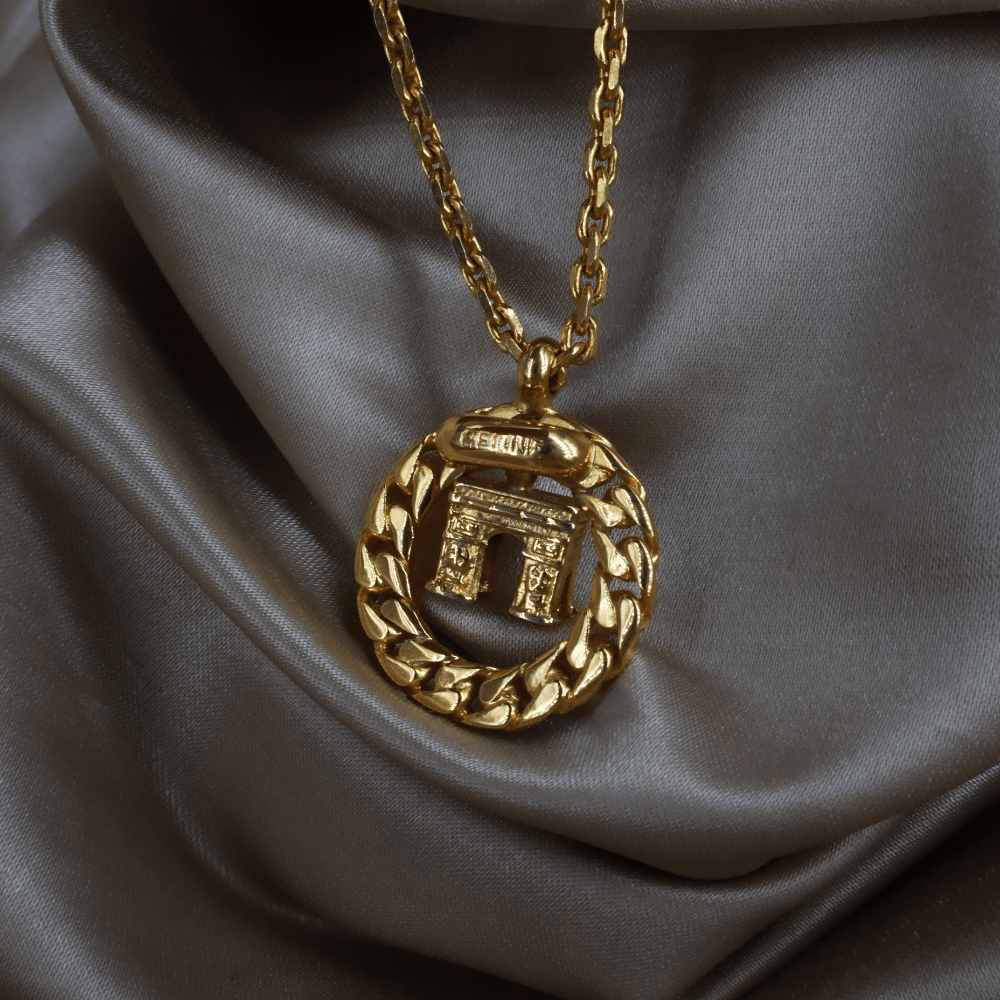 CELINE 凱旋門立體吊墜項鏈｜ 1991年超罕有產品 - Vintasy