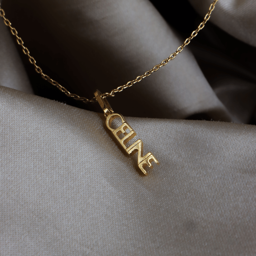 CELINE Logo 2000年代 小吊墜項鏈 - Vintasy