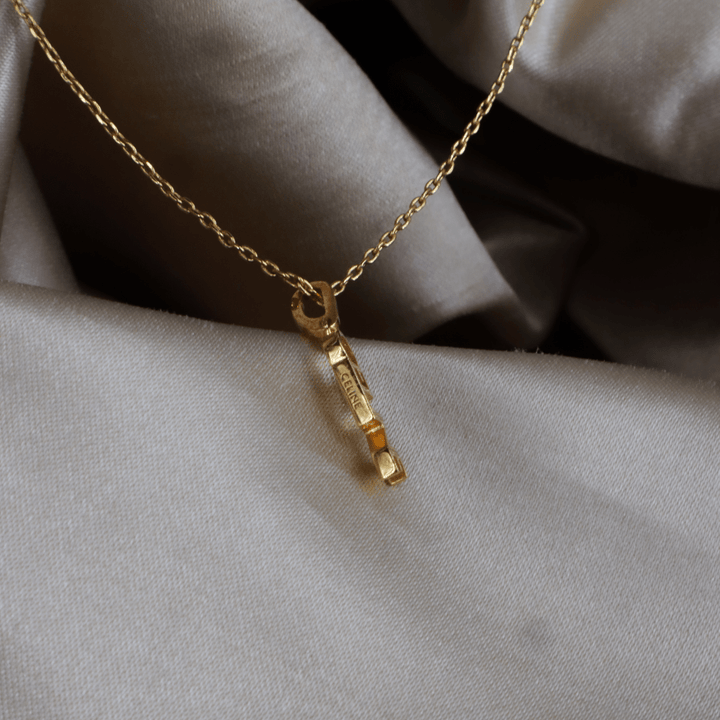 CELINE Logo 2000年代 小吊墜項鏈 - Vintasy