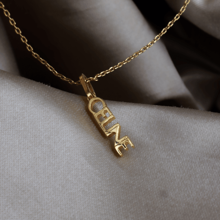 CELINE Logo 2000年代 小吊墜項鏈 - Vintasy