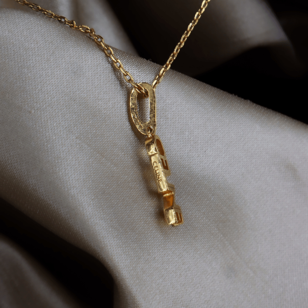 CELINE Logo 2000年代 小吊墜項鏈 - Vintasy