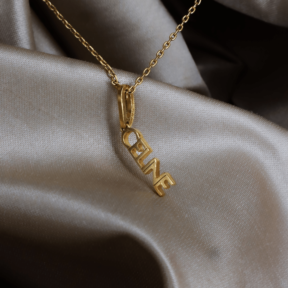 CELINE Logo 2000年代 小吊墜項鏈 - Vintasy