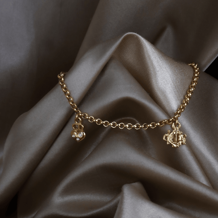 CHRISTIAN DIOR 1995 絕版吊墜手鏈 - Vintasy