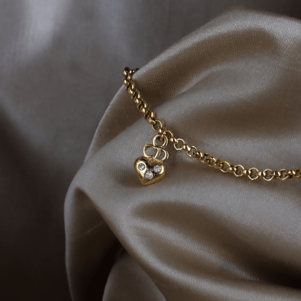 CHRISTIAN DIOR 1995 絕版吊墜手鏈 - Vintasy