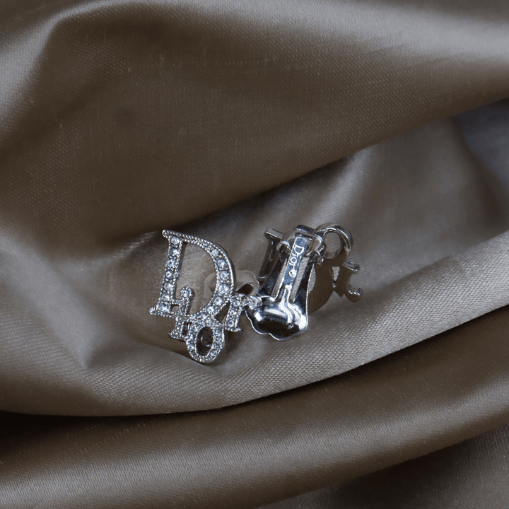 CHRISTIAN DIOR 閃石耳夾 ｜ 2000年代｜ 未使用品連原盒 - Vintasy