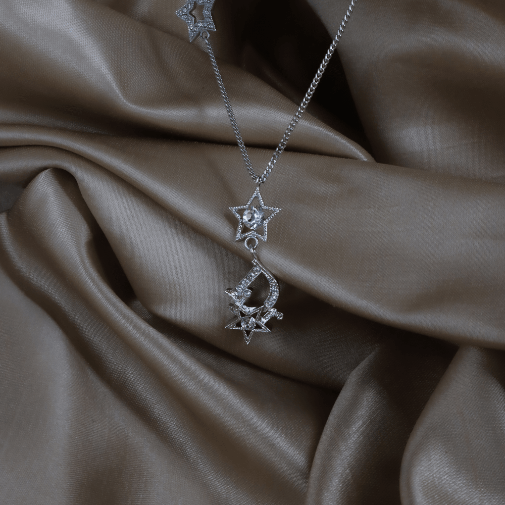 CHRISTIAN DIOR 星閃閃鎖骨項鏈 ｜極罕2000年代產品 - Vintasy