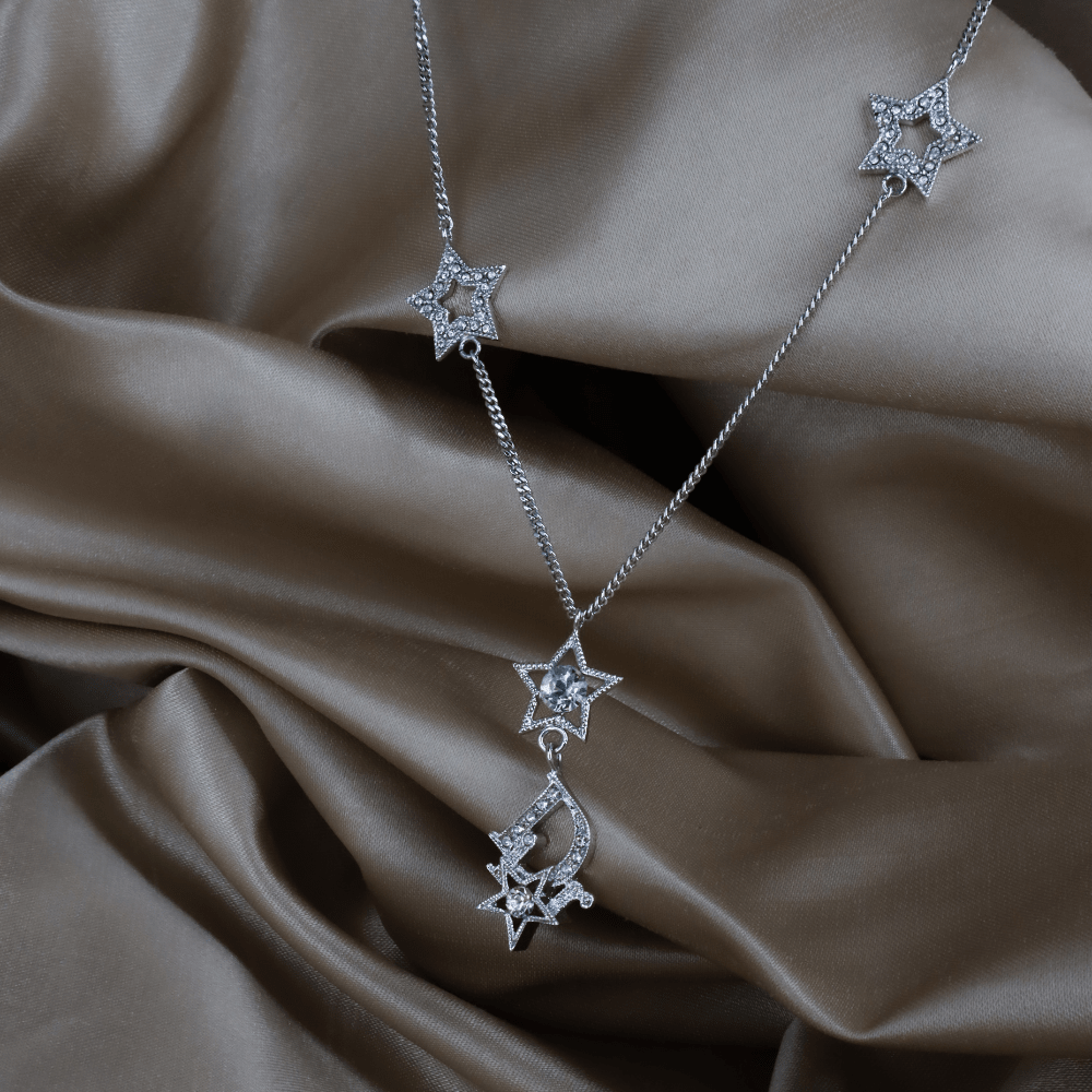 CHRISTIAN DIOR 星閃閃鎖骨項鏈 ｜極罕2000年代產品 - Vintasy