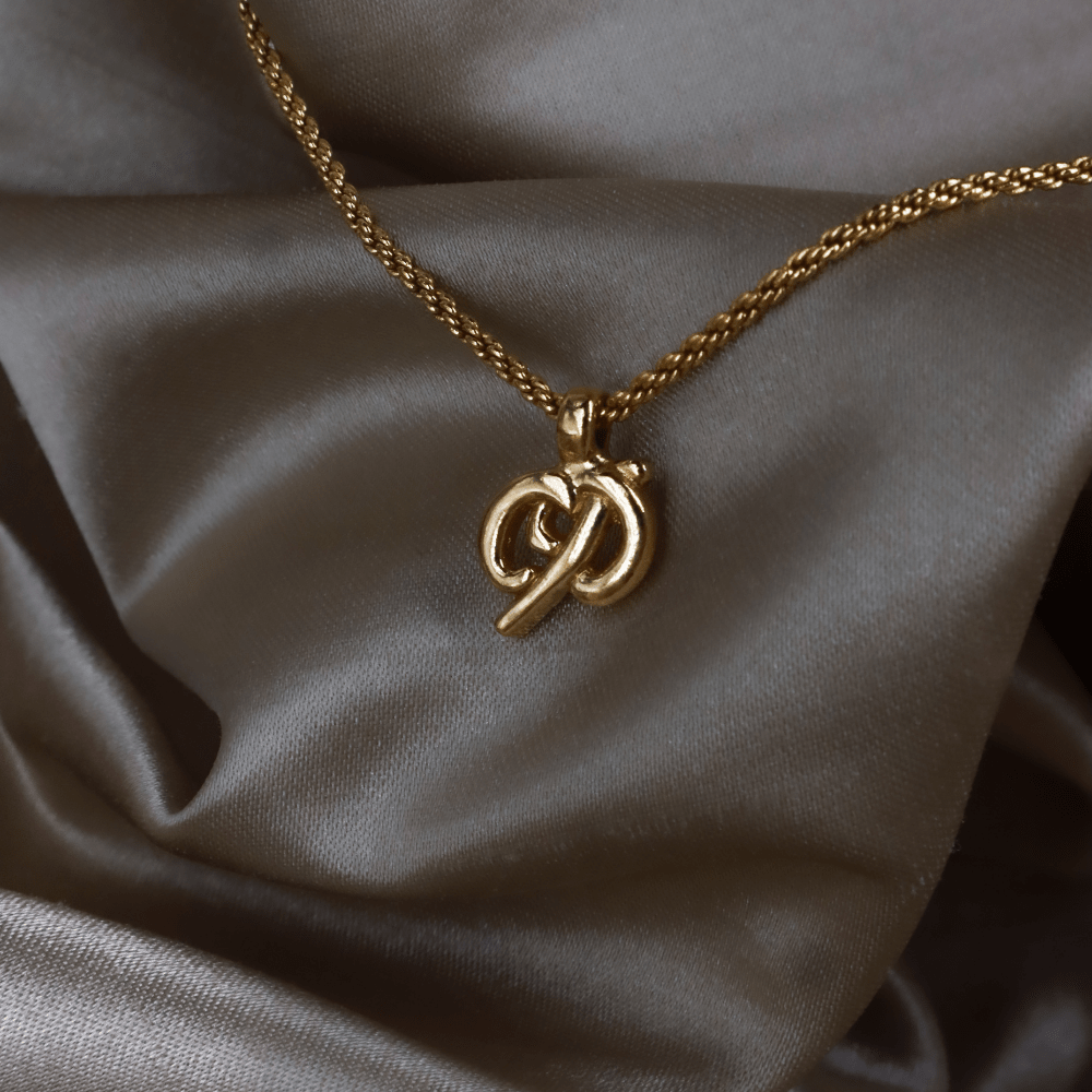 CHRISTIAN DIOR 經典 CD Logo 項鏈 - Vintasy項鏈