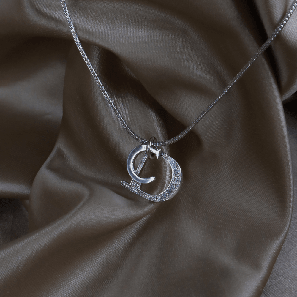 CHRISTIAN DIOR 水鑽 CD Logo 項鏈 ｜ Vintasy項鏈 ｜ dior ｜ 項鏈
