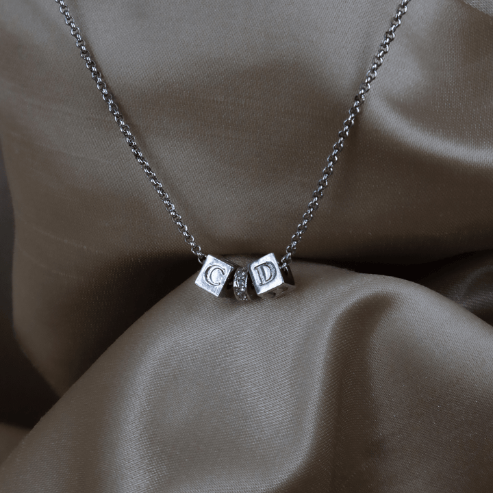 CHRISTIAN DIOR CD 骰子閃石項鏈 - Vintasy