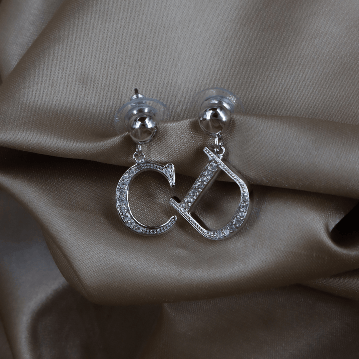 CHRISTIAN DIOR CD閃石耳環 ｜未使用美品 連原裝卡 - Vintasy