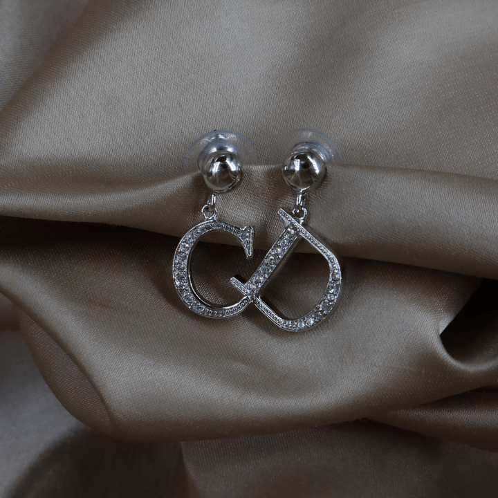 CHRISTIAN DIOR CD閃石耳環 ｜未使用美品 連原裝卡 - Vintasy