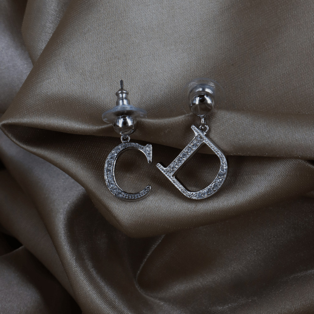 CHRISTIAN DIOR CD閃石耳環 ｜未使用美品 連原裝卡 - Vintasy