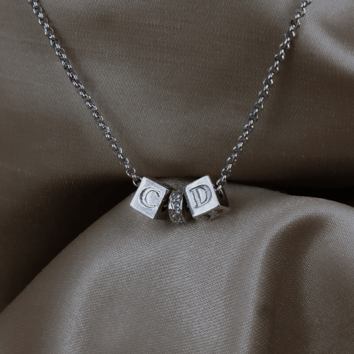 CHRISTIAN DIOR CD 骰子閃石項鏈 - Vintasy
