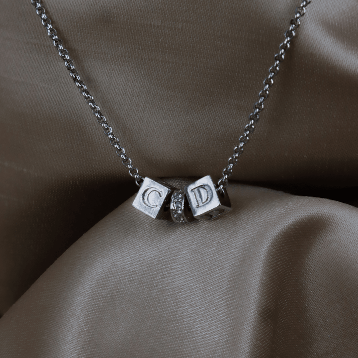 CHRISTIAN DIOR CD 骰子閃石項鏈 - Vintasy