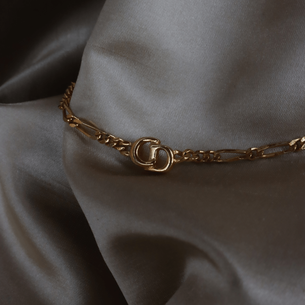 CHRISTIAN DIOR Figaro Chain 簡約吊墜項鏈 - Vintasy項鏈