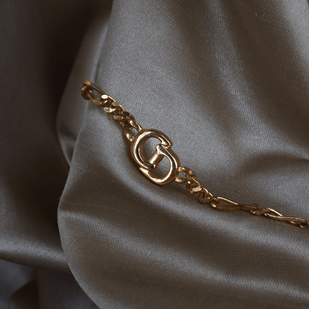 CHRISTIAN DIOR Figaro Chain 簡約吊墜項鏈 - Vintasy項鏈