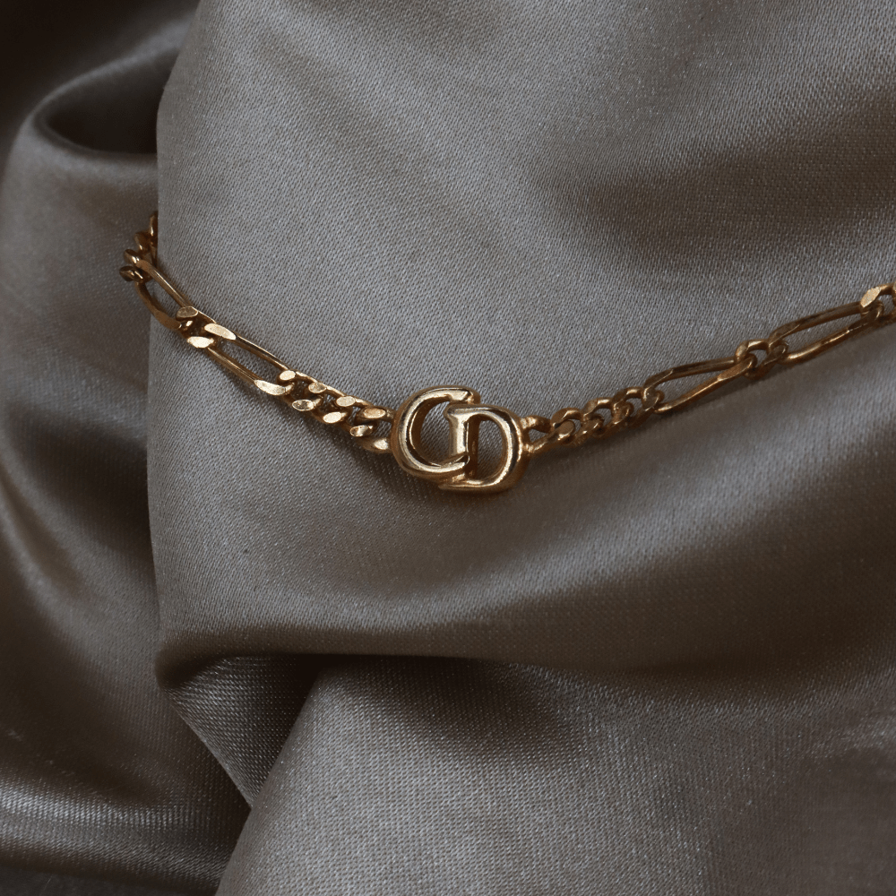 CHRISTIAN DIOR Figaro Chain 簡約吊墜項鏈 - Vintasy項鏈