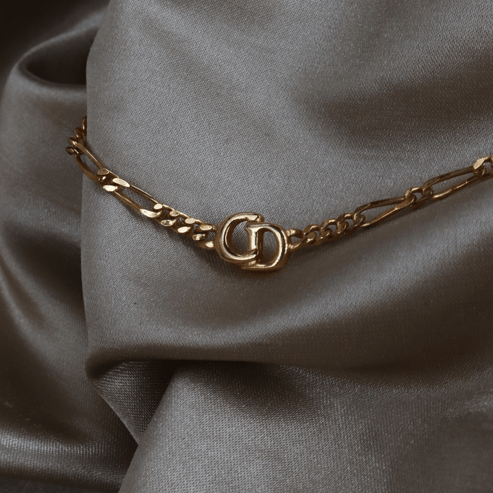 CHRISTIAN DIOR Figaro Chain 簡約吊墜項鏈 - Vintasy項鏈