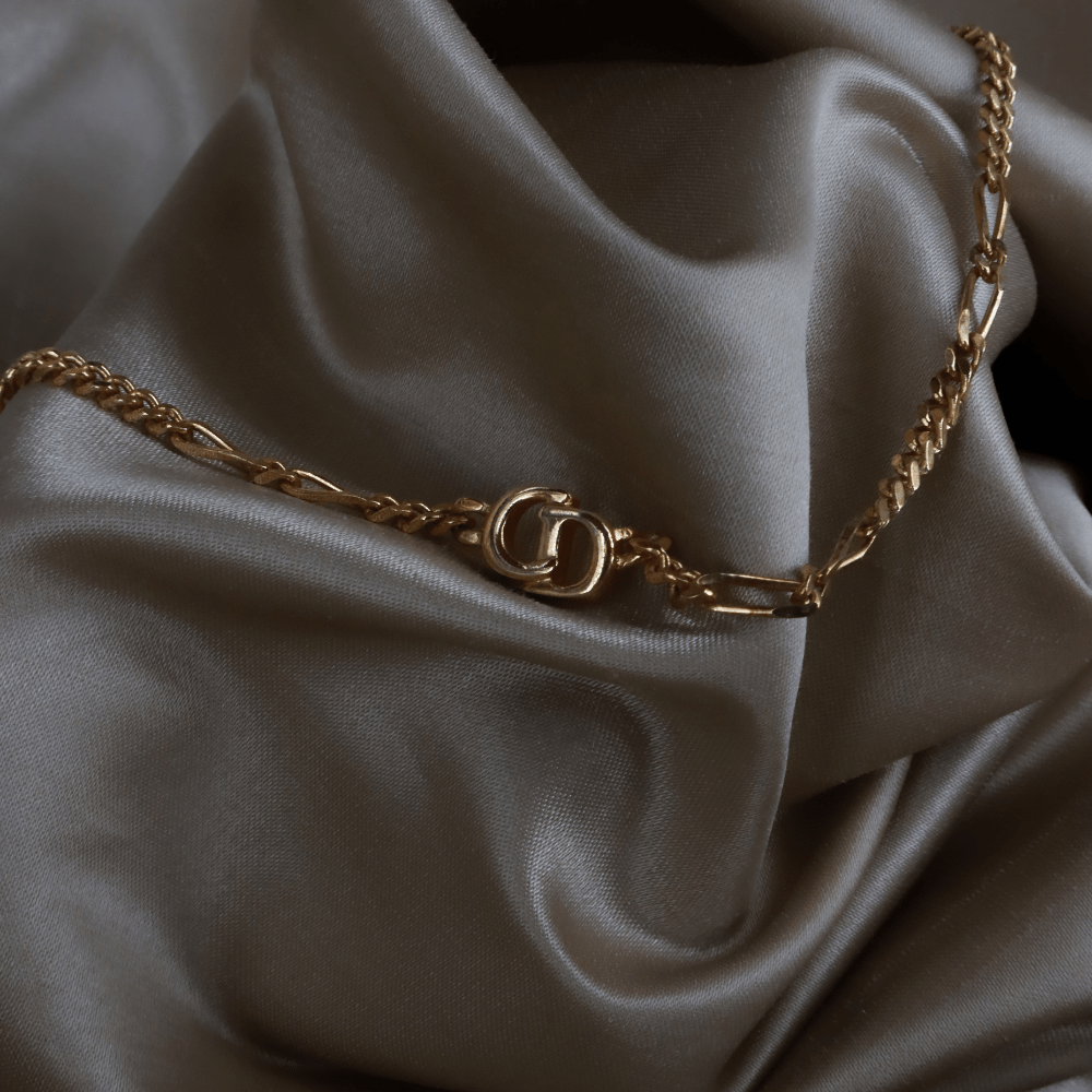 CHRISTIAN DIOR Figaro Chain 簡約吊墜項鏈 - Vintasy項鏈