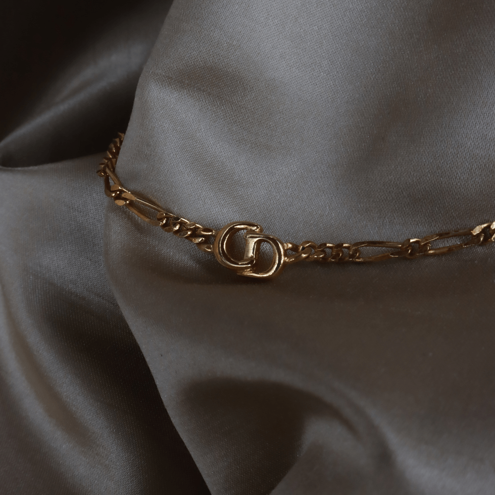 CHRISTIAN DIOR Figaro Chain 簡約吊墜項鏈 - Vintasy項鏈