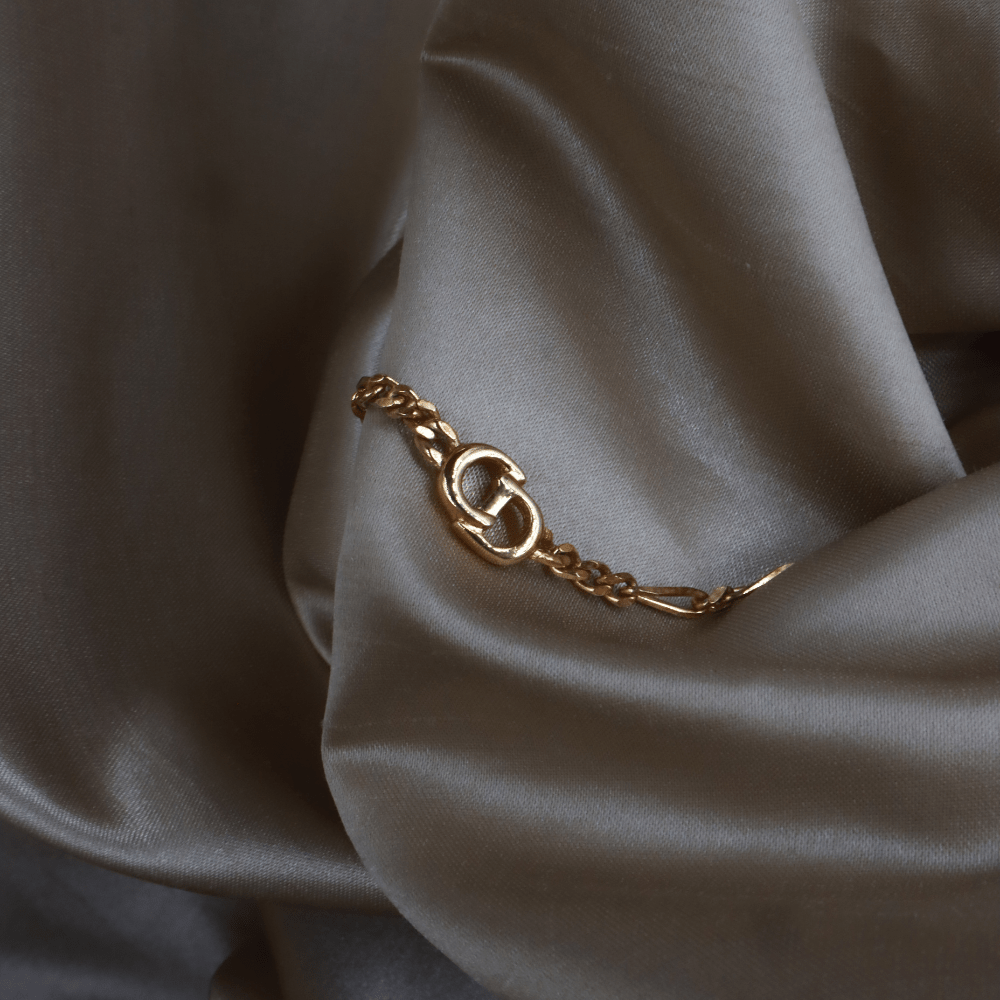 CHRISTIAN DIOR Figaro Chain 簡約吊墜項鏈 - Vintasy項鏈