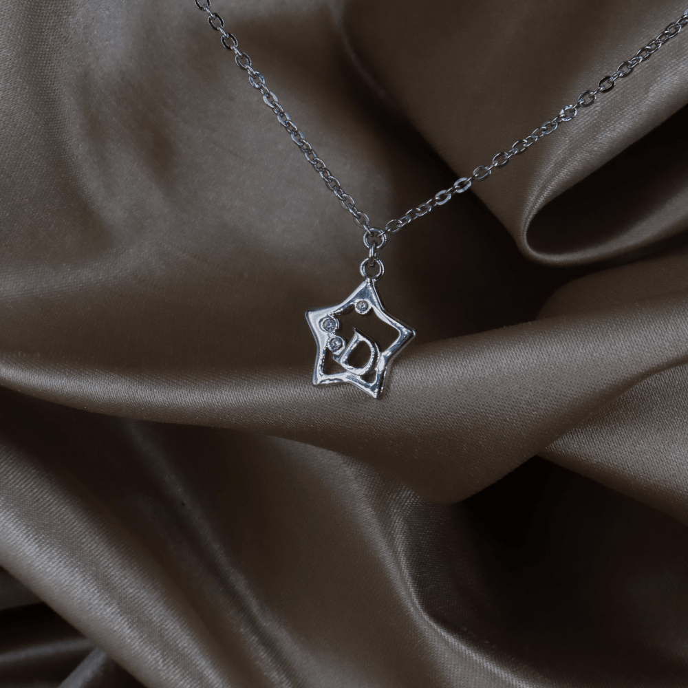 CHRISTIAN DIOR星形 Logo 水晶項鏈 ｜ 2000年經典 ｜未使用級美品 - Vintasy項鏈