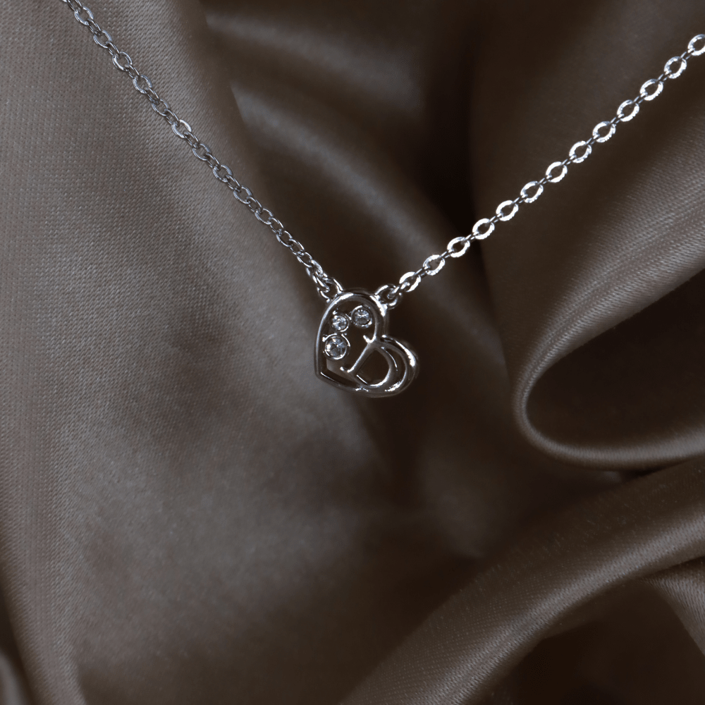 CHRISTIAN DIOR 心形水晶 Logo 項鏈 ｜ 2000年經典 - Vintasy項鏈