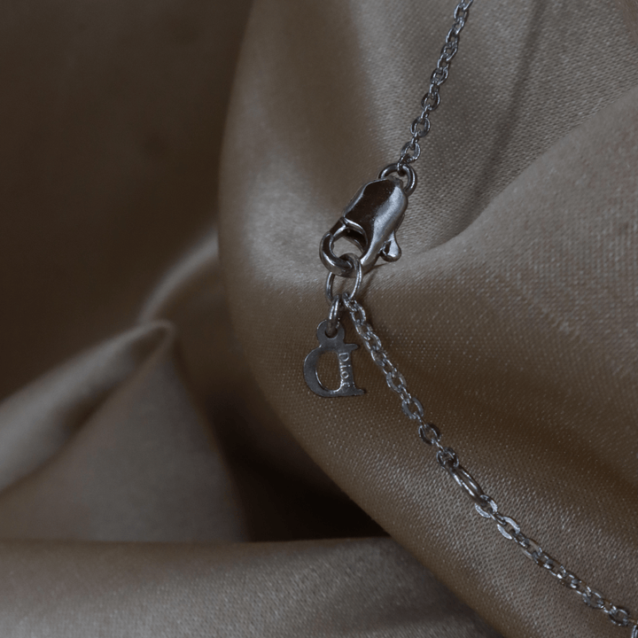 CHRISTIAN DIOR 銀色鑰匙Logo吊墜頸鏈 ｜未使用品 ｜2000年代必備產品 - Vintasy項鏈