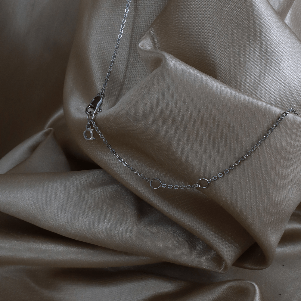 CHRISTIAN DIOR 銀色鑰匙Logo吊墜頸鏈 ｜未使用品 ｜2000年代必備產品 - Vintasy項鏈