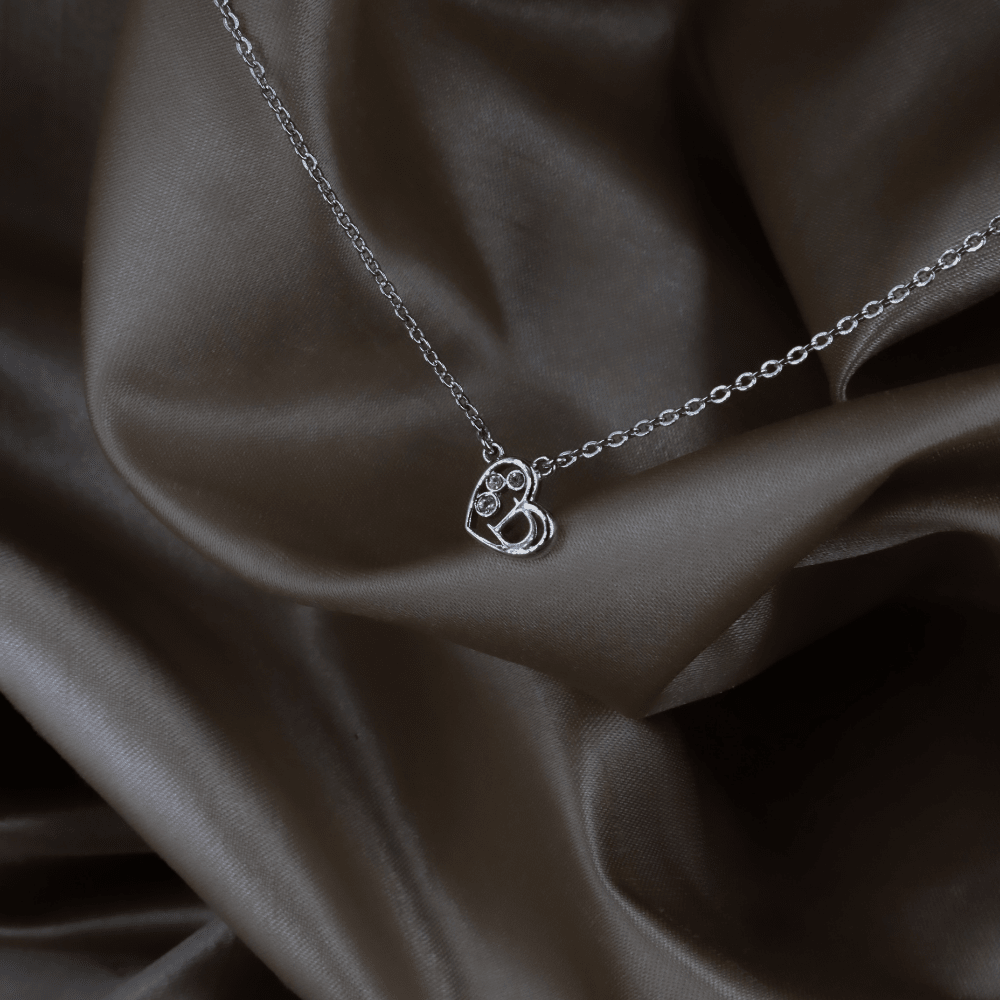 CHRISTIAN DIOR 心形水晶 Logo 項鏈 ｜ 2000年經典 - Vintasy項鏈